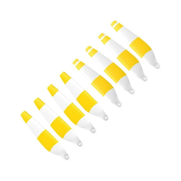 8x Hélices para 6030F Repuestos portátiles y silenciosos Hélices para 6030 F Blade Double Doble Blanco Amarillo