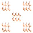 thumbnail image 2 of Sonducket 6 pares de fibras de textura fijas que absorben el sudor y fibras suaves que no destiñen para formas tela transpirable naranja Type2 NO2, 2 of 3