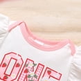 thumbnail image 5 of Happy Town Baby Girl 1st Birthday Outfit Sleeveless Romper Tulle Tutu Skirt with Headband Toddler Girl Clothes Set, 5 of 9
