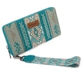 thumbnail image 7 of Wrangler Wristlet Western Wallet Boho Aztec Credit Card Holder for Women, Turquoise, 7 of 7