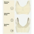 thumbnail image 4 of WCMZJ Womens Seamless Wireless Supportive Bra Push Up Comfort Soft No Underwire Full Coverage T Shirt Bra Yellow XXL, 4 of 9