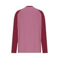 thumbnail image 4 of Womens Long Sleeve Tops Colorblock Raglan Crew Neck Tees Lightweight Comfort Soft Casual Loose Classic Tshirts, 4 of 5