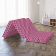 thumbnail image 4 of Floral Foldable Mattress, Retro 70's Look Blush Flower, 78.7" x 47.2", Pastel Pink Sea Blue, by Ambesonne, 4 of 4