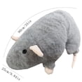 thumbnail image 3 of Large 35in Floral Mouse Plush Toy, Cute Stuffed Animal Mouse Doll, Soft Sofa Throw Pillow for Living Room Decor, Mouse Ornament, Decorative Plush Figure, 3 of 5