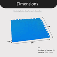 thumbnail image 4 of BalanceFrom 144 Sq Ft Blue 1/2 in Thick EVA Foam Interlocking Exercise Protective Flooring, 144-Tile, 4 of 12