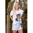 thumbnail image 3 of Christmas Cute Brown and White Kitten Women's Graphic T Shirt Tees Brisco Brands S, 3 of 5