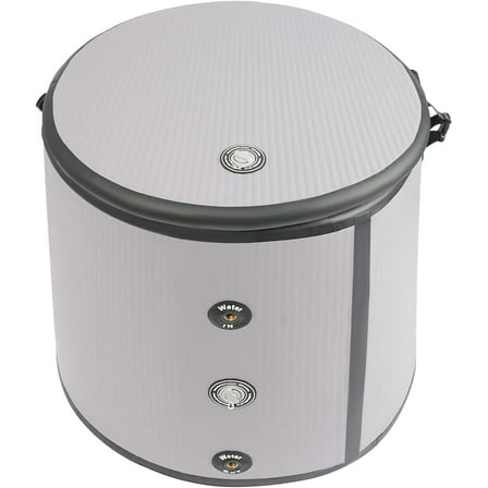 Large Cold Plunge Tub with Lid, Portable Ice Bathtub for Athletes, 100 Gal Inflatable Tub, Heavy Duty at Home or Outdoor