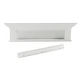 thumbnail image 4 of Home Wall Decorative Antique Brass Hardware 4 Hook Coat Rack - Classic White Finish, 4 of 7