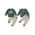 thumbnail image 2 of Cjfdfy Toddler Baby Boys Girl Christmas Outfits It's A Beaut Clark Long Sleeve Sweatshirt Christmas Lights Pants Little Baby Cute My First Christmas Holiday Fall Winter Outfit 6M-4Y  ﻿, 2 of 9