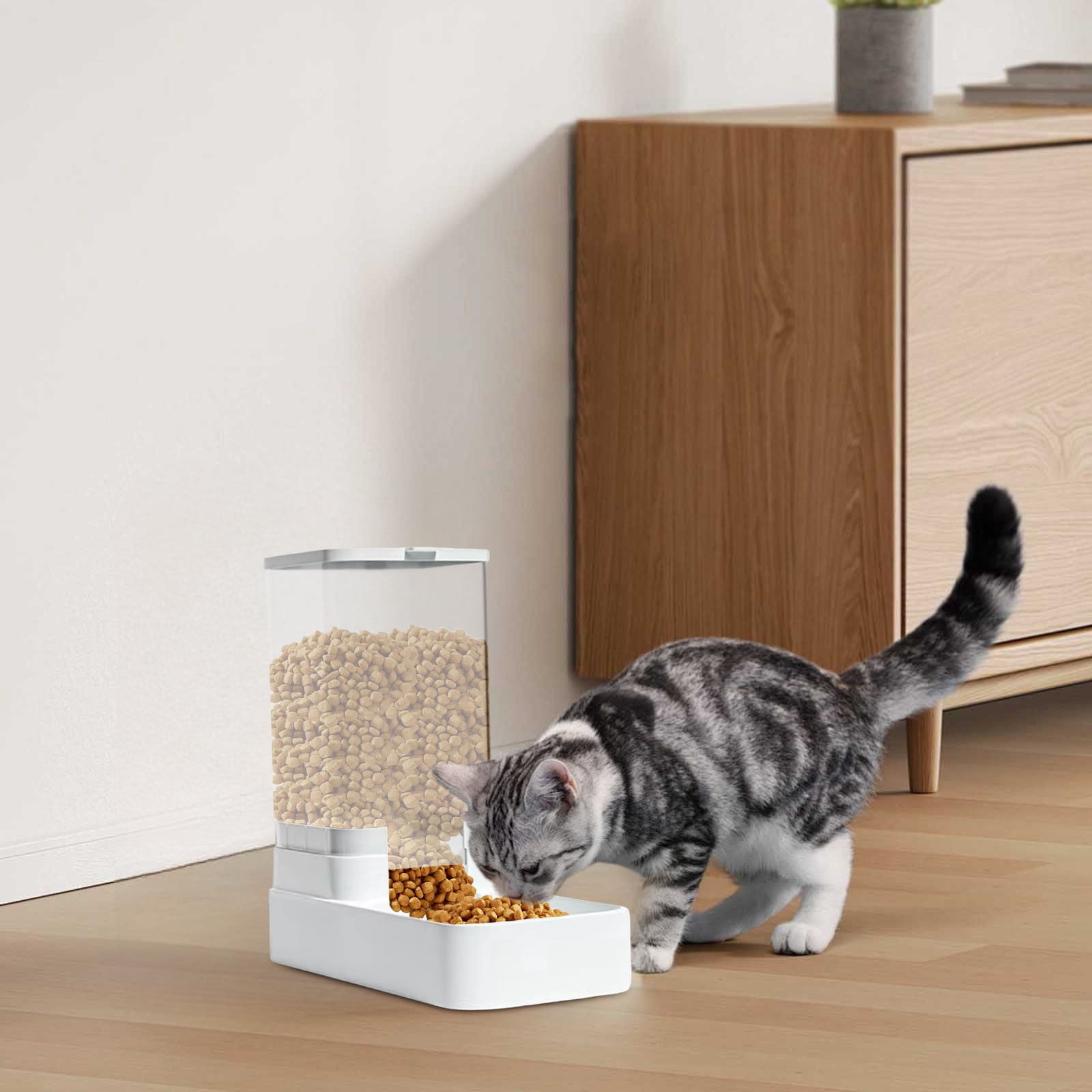 Automatic Pet Feeder with Timer, Large Capacity Smart Cat Dog Food Dispenser for Cats & Dogs, Programmable Meals