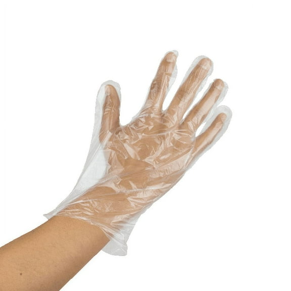 Karat Clear Poly Powder - Free Disposable Gloves - Large - 2,000 ct