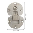 thumbnail image 2 of BESTYASH 2Ud Bisagras Soporte Para Plegable Material Ligero De Aleación De Zinc, 2 of 6