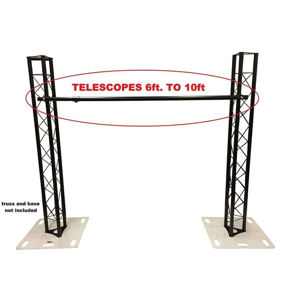 CedarslinkTruss Support Bar Telescoping Extends From 6'-10' Fits 1.5" or 2" Trussing