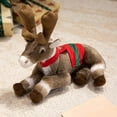 thumbnail image 5 of Realistic Plush Elk Stuffed Animal Toy Soft Christmas Reindeer Decor for Holiday Gift Cuddly Lifelike Animal Figure(B), 5 of 5