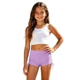 thumbnail image 2 of Lullu Girls Swim Shorts Solid Basic Quick Drying Stretch Swim Trunks Swimwear, Sizes 5-14, 2 of 7