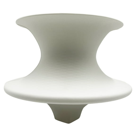 Bergamo Art 10 Inch Wide White Ceramic Vase