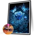 thumbnail image 2 of Pintura de diamante 5D DIY Taladro redondo completo Kit de mariposa rosa Decoración para el hogar (NH3105) Hugtrwg Para estrenar, 2 of 9