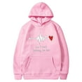 thumbnail image 2 of Jacenvly Valentine'S Day Shirts Long Sleeve Shirts Heart Pattern Hooded Loose Fashion Valentine'S Day Printed Hooded Plush Hoodie Top Hooded Hoodie Pink, 2 of 5