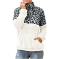 thumbnail image 1 of Blusa de sudadera con cremallera de manga larga suelta de moda informal con estampado de leopardo para mujer Fridja  fhghd4844, 1 of 5