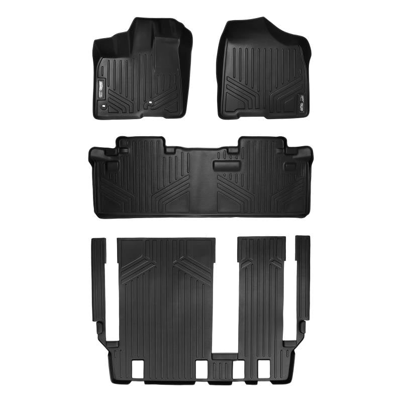 Maxliner 2013-2020 Toyota Sienna 8 Passenger Floor Mats 3 Row Set Black