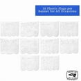 thumbnail image 2 of 5Packs White Mexican Papel Picado Hanging Plastic Hollow Out Banner Garlands Backdrops for Mexican Themed Party Day of The Dead Birthday Wedding Festive First Communions Baptisms Decorations, 2 of 8