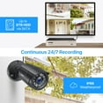 thumbnail image 4 of ZOSI H.265+ 5MP Lite 8CH CCTV Security Camera System 1080P 4in1 DVR with 8 Bullet Waterproof Wired Surveillance Cameras Alarm System Motion Detection, 4 of 8