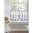 thumbnail image 3 of Half Window Curtain 36 Inches Long, Starfish Window Treatment Curtain Drapes, Blue Ocean Coastal Coral Shell Nautical Boat Small Tier Curtains for Bathroom Over Sink, 27.5"x36", 2 Panels, 3 of 7