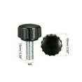 thumbnail image 2 of Uxcell M5 x 15mm Male Thread 16mm Round Head Knurled Clamping Knobs 8 Pack, 2 of 5