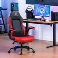 thumbnail image 2 of GTPLAYER Video Gaming Chair, Ergonomic Computer Gaming Chair with Flip-Up Armrests and Adjustable Height, Comfortable Desk Chairs with Built-in Lumbar Support, Recliner with 360°Swivel (Oil Red), 2 of 8