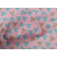 thumbnail image 4 of oneOone Cotton Cambric Fabric Triangle Block Printed Fabric 1 Yard 56 Inch Wide, 4 of 4