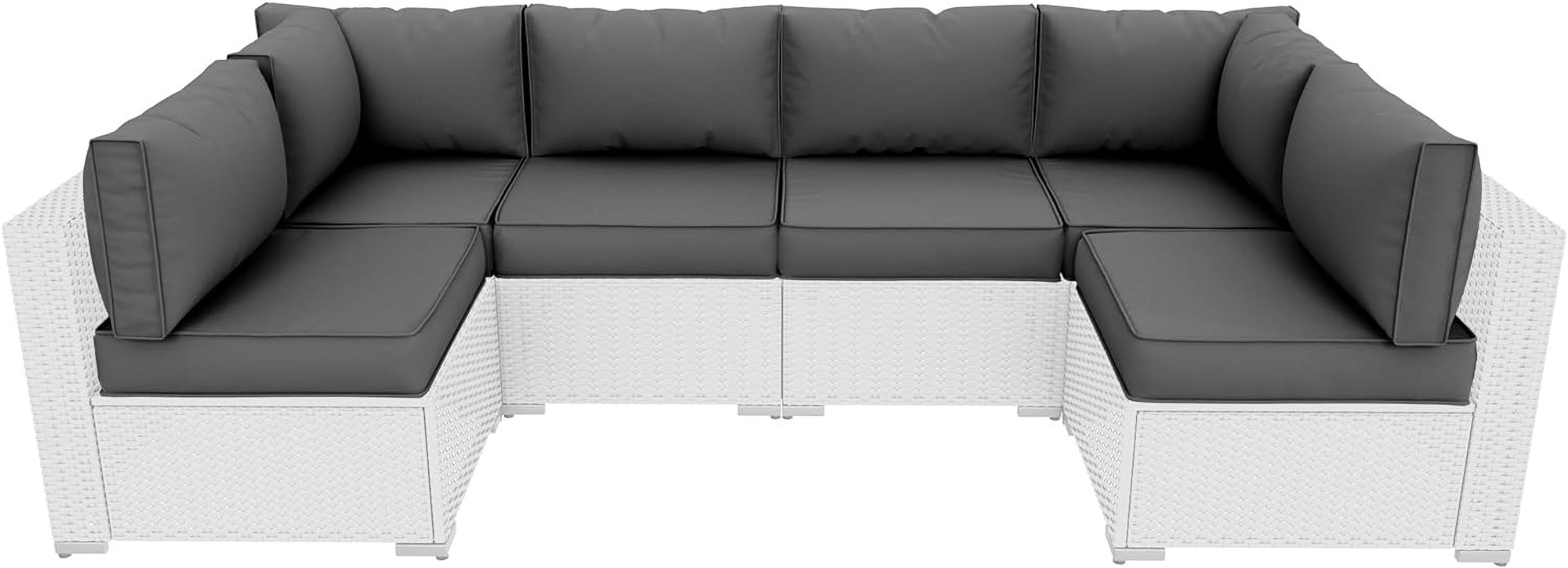 MRUAKA Outdoor Cushions for Patio Furniture Replacement, Patio Furniture Cushions, Deep Seat Patio Cushions, Patio Seat Cushions for Outdoor Sectional (Grey)
