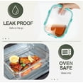 thumbnail image 4 of Recipientes de vidrio para preparación de comidas KOMUEE, 10 paquetes de 900 ml con tapas, 4 of 6
