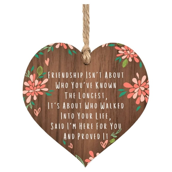 Sunxin Friendship Pendant 01Friendship Pissing Pants Funny Wooden Plaque Best Friend Gift