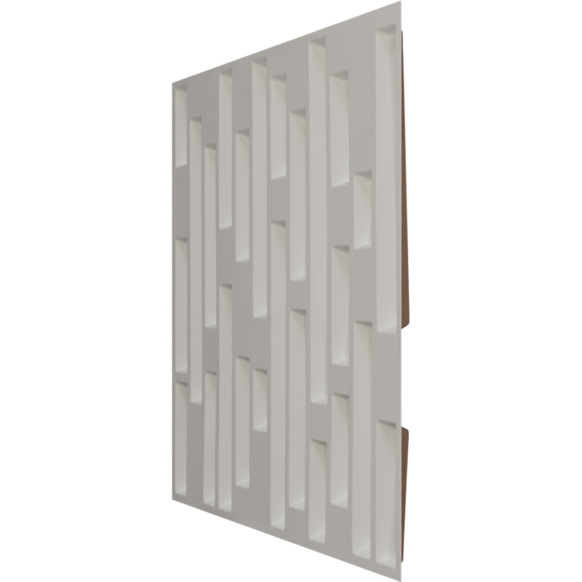 Ekena Millwork 19 5/8"W x 19 5/8"H Staggered Brick EnduraWall Decorative 3D Wall Panel, Universal Aged Metallic Rust (12-Pack for 32.04 Sq. Ft.)