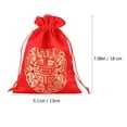 thumbnail image 2 of unbranded 4Ud Bolsas De Rojo Con Cordón Para Dulces Y Regalos Con Símbolos De, 2 of 6