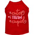 thumbnail image 1 of Cuter Than Cupid Screen Print Dog Shirt Red Xl (16), 1 of 1