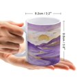 thumbnail image 2 of Purple Decor Mountain Themed 11 oz Coffee Mug - Ceramic, Tea Cup for Office and Home, 2 of 8