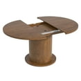 thumbnail image 6 of Extendable Wooden Round Dining Table, Modern Farmhouse Kitchen Table for 4-6, Walnut, 6 of 7
