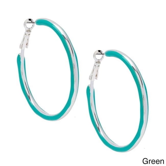 Epoxy 2-sided Hoop Earrings