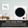 thumbnail image 5 of Urban Living 1.5-cu. ft. Compact Electric Dryer, Small Portable Clothes Dryer for Apartment and Small Spaces in White, 5 of 18