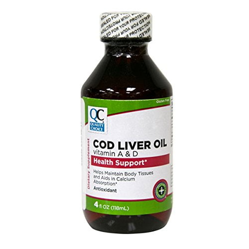 Quality Choice Cod Liver Oil with Vitamin A & D 4oz Each