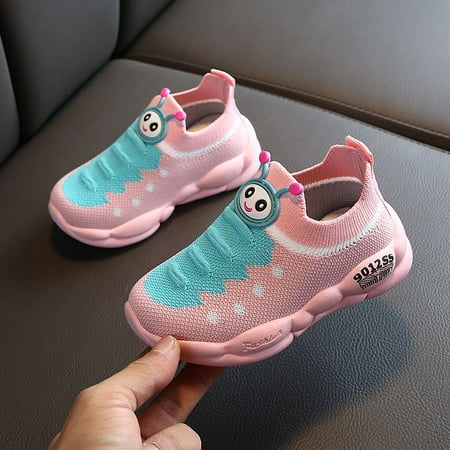 

Toyella Fashion Baby Girls Boys Sneakers Sport Child Stretch Mesh Shoes Pink 23