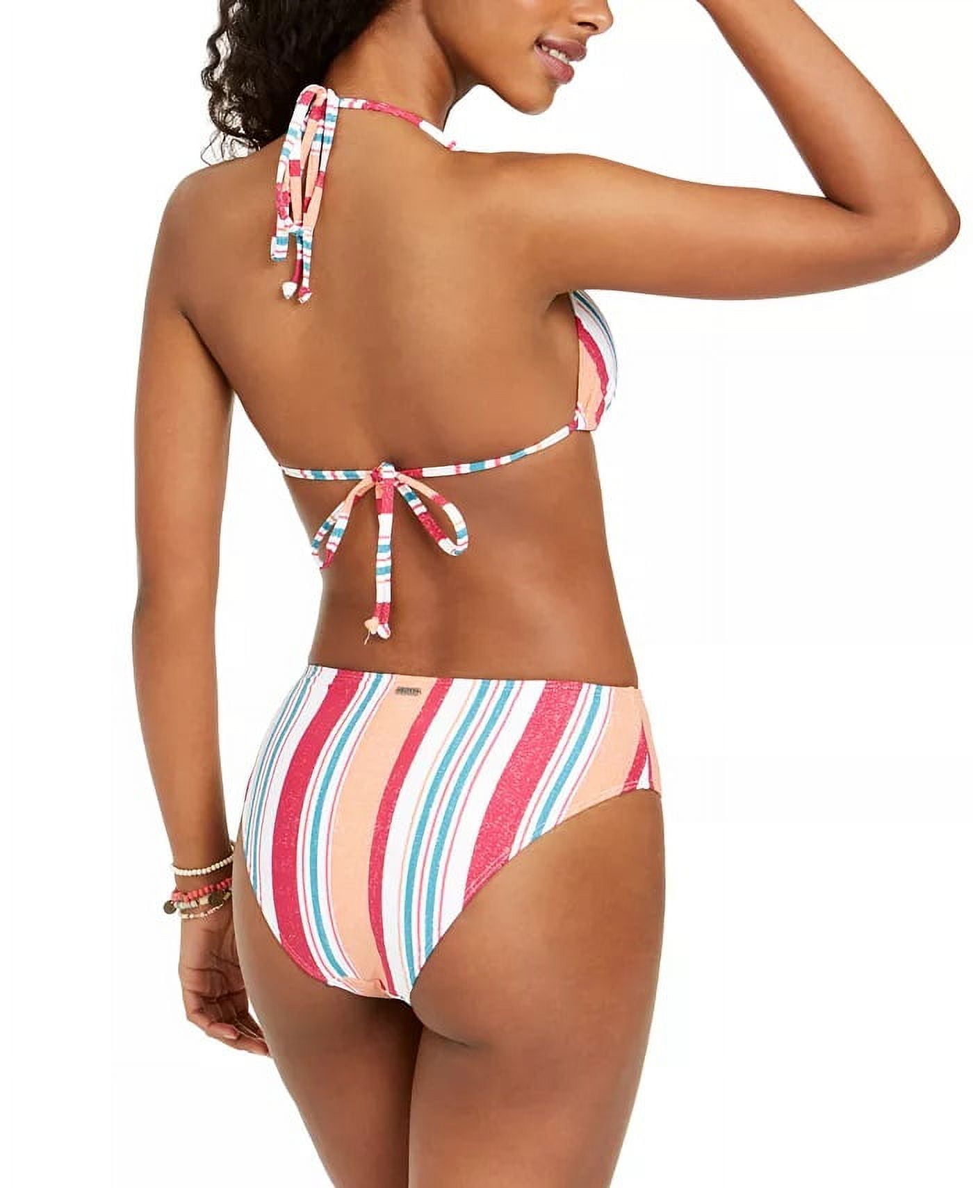 Fuller Bust Beachcomber Gold Stripe Underwired Halter Bikini Top