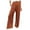 Brown, variant on Bjutir Womens Pants Wide Leg Pants Summer Casual High Waisted Palazzo Pants Baggy Beach Trousers With Pocket Beige L