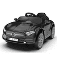 thumbnail image 4 of Kids Ride on Cars, 12V Powered Mercedes Benz Ride on Toys w/Remote Control, Music, Bluetooth, LED Light, USB, Power Display, Four Wheel Suspension Electric Car for Toddlers 2-4 Year Olds, Black, 4 of 8