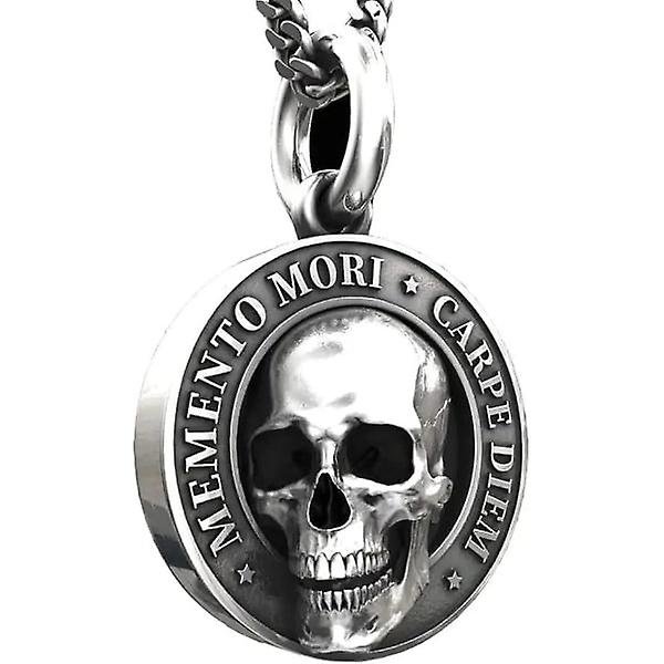 Colgante de Collar PENGJTMXG Calavera 3D para Hombre Aniversario Especial