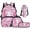 Pink Axolotl, variant on Jeiento Cute Ladybug School Backpack for Girls Backpack with Lunch Box Pencil Case Water Bottle Holder, 4 Pcs 17 Inch Travel Back Pack Casual Daypack Backpacks for Kids