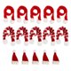 thumbnail image 5 of 15 mini gorros navideños de Papá Noel para botellas de vino, 5 of 7