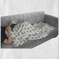 thumbnail image 6 of Rose Soft Flannel Fleece Throw Blanket, Multicolored Blooming Roses in Pink and Peach Tones Simplistic Sketch Spiral Petals, Cozy Plush for Indoor and Outdoor Use, 50" x 70", Multicolor, by Ambesonne, 6 of 6