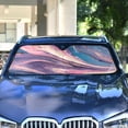 thumbnail image 6 of Iauyy Foldable Windshield Sun Shade for Cars, Interior Sun Protection for car UV Protection for Sedan/SUV/Truck, (S/M/L) Swirls Of Pink and Purple, 6 of 8